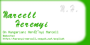 marcell herenyi business card